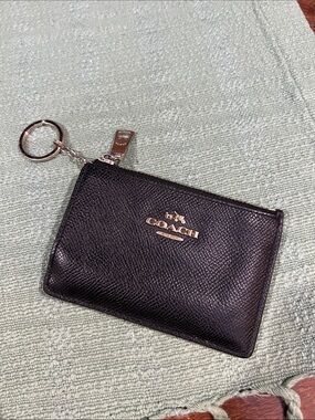 Coach Leather Key and Card Holder